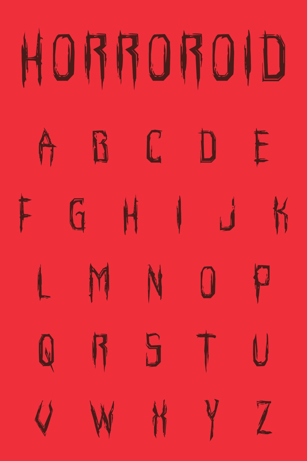 Horroroid – Free Horror Font.