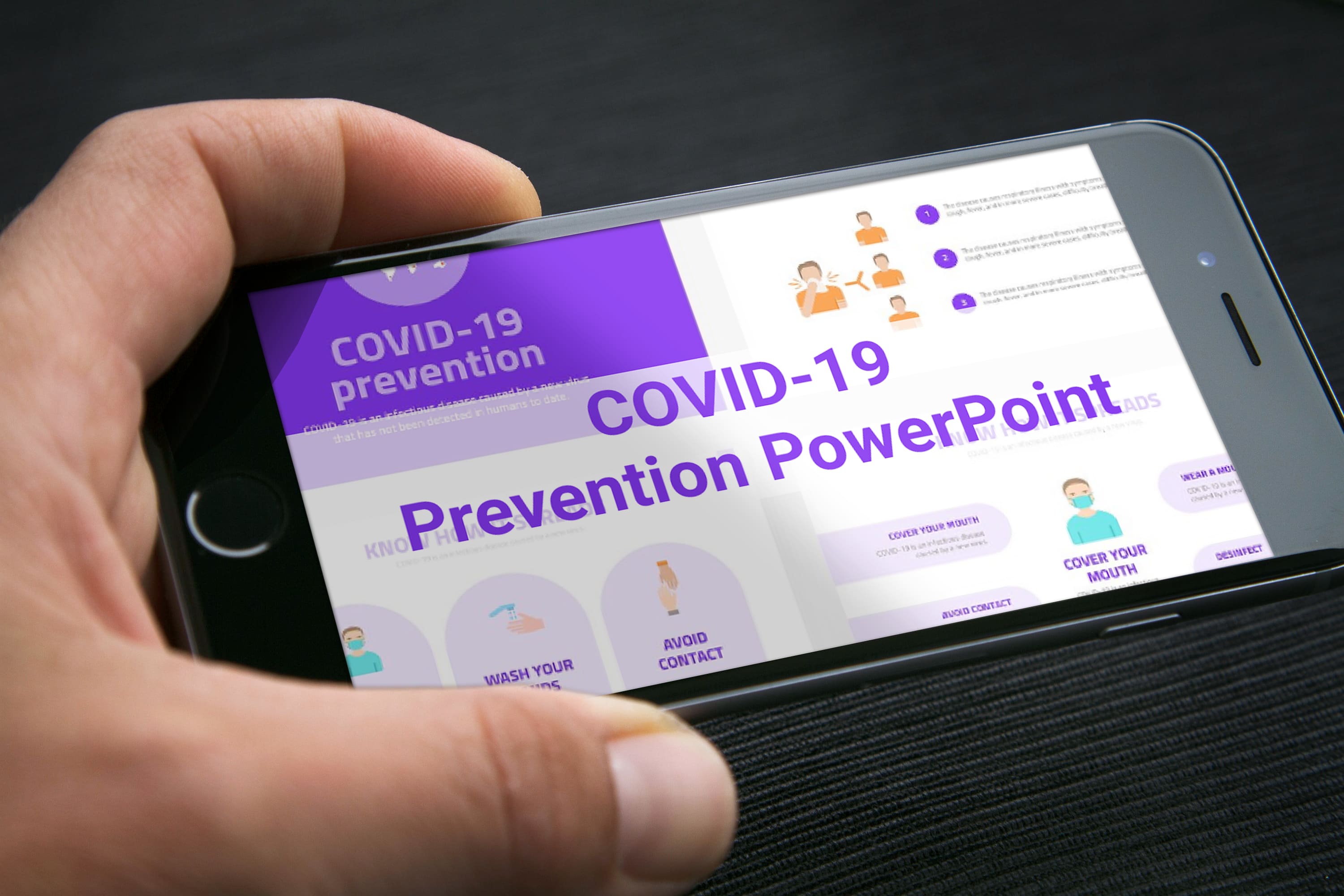 Mobile option of the COVID 19 Prevention.