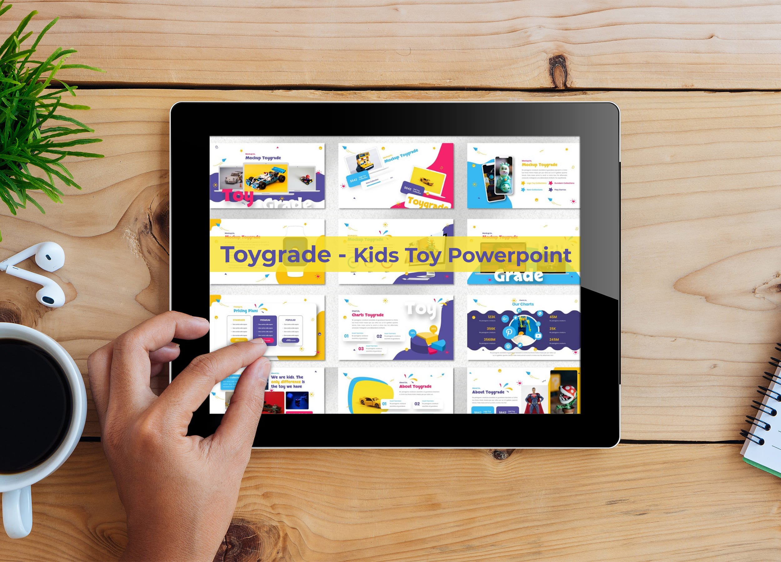 Tablet option of the Toygrade - Kids Toy Powerpoint.