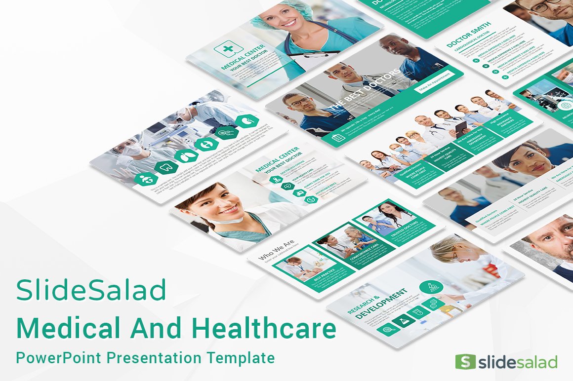 This is a light green template for medical topics.