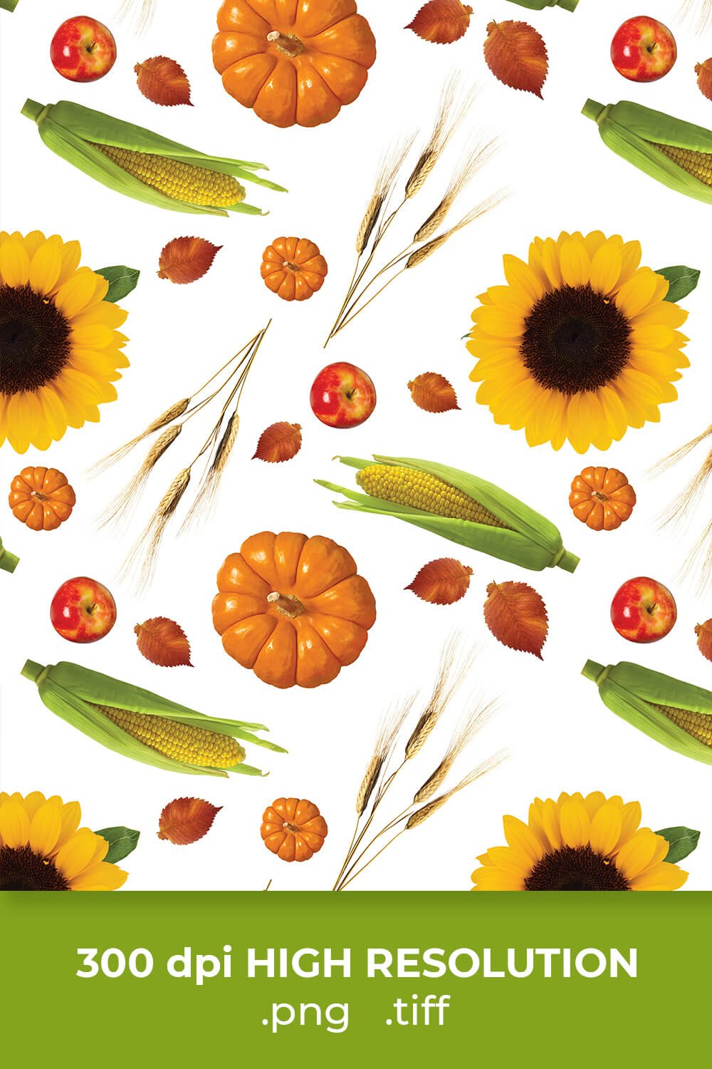 Free Corn & Sunflowers Patterns pinterest image.
