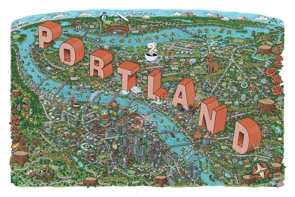 Portland map.