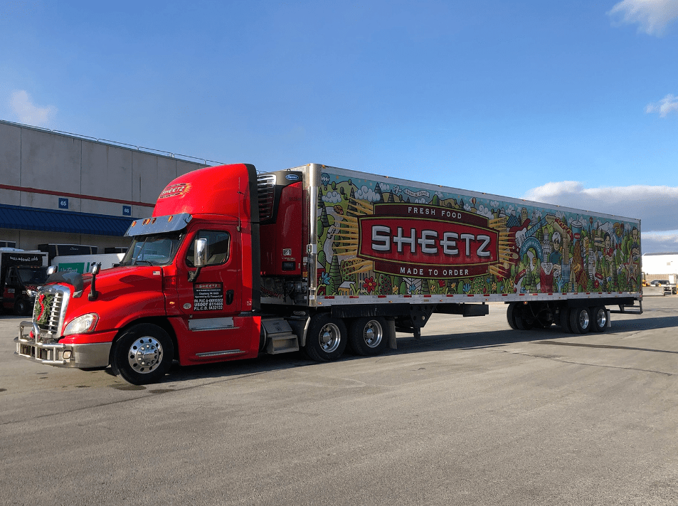 Sheetz trucks graphics.