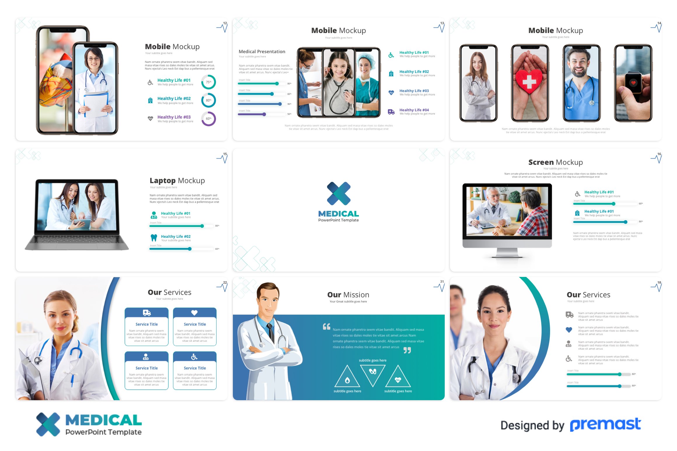 Represent your doctor team in the best way with this medical template.