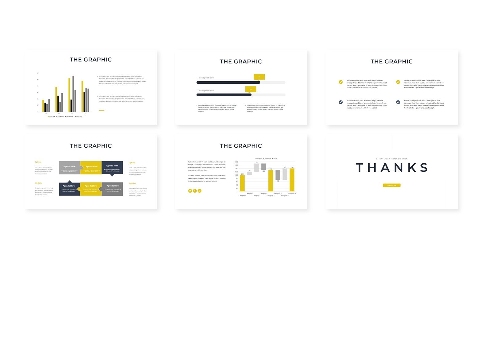 Using infographics and diagrams from the template collection that dilute the familiar text content.
