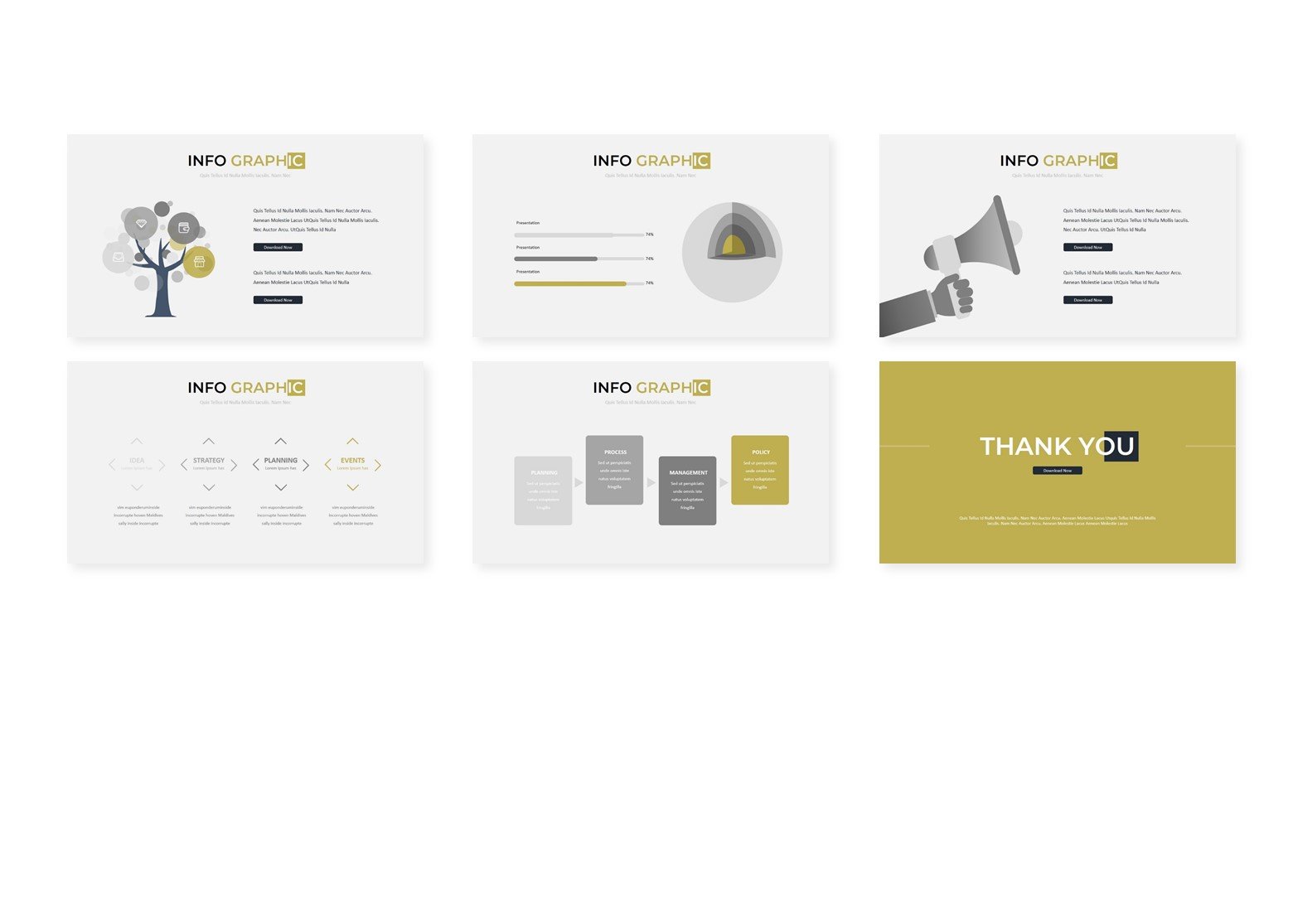 Take full advantage of the template and the included infographic collection.