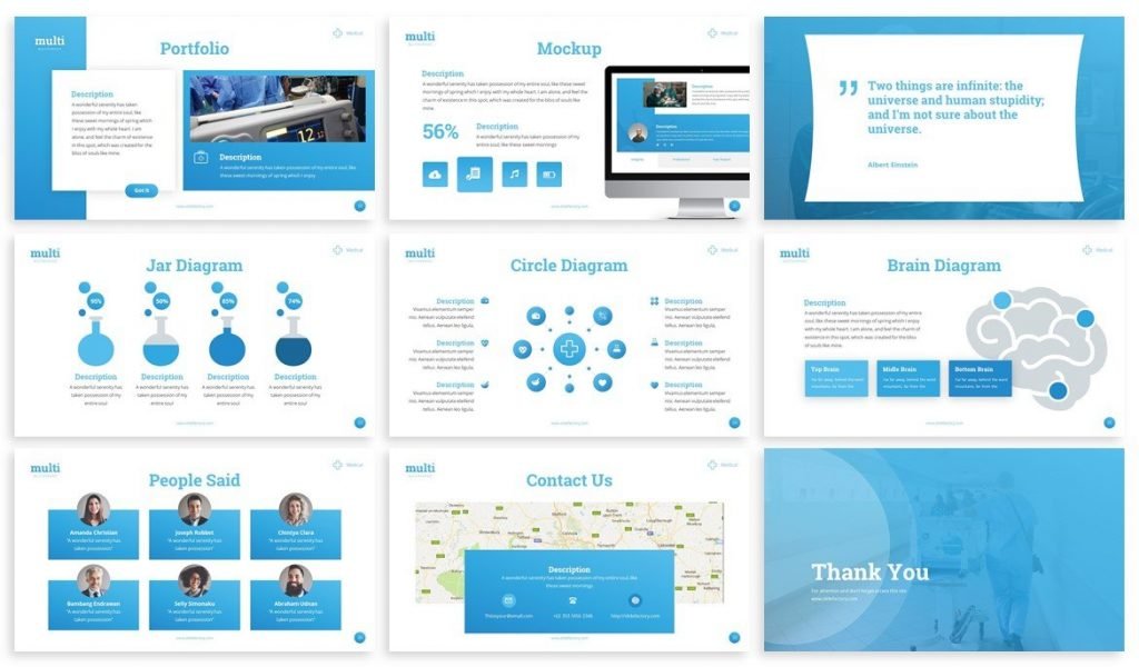 Multi Medical Powerpoint Template – MasterBundles