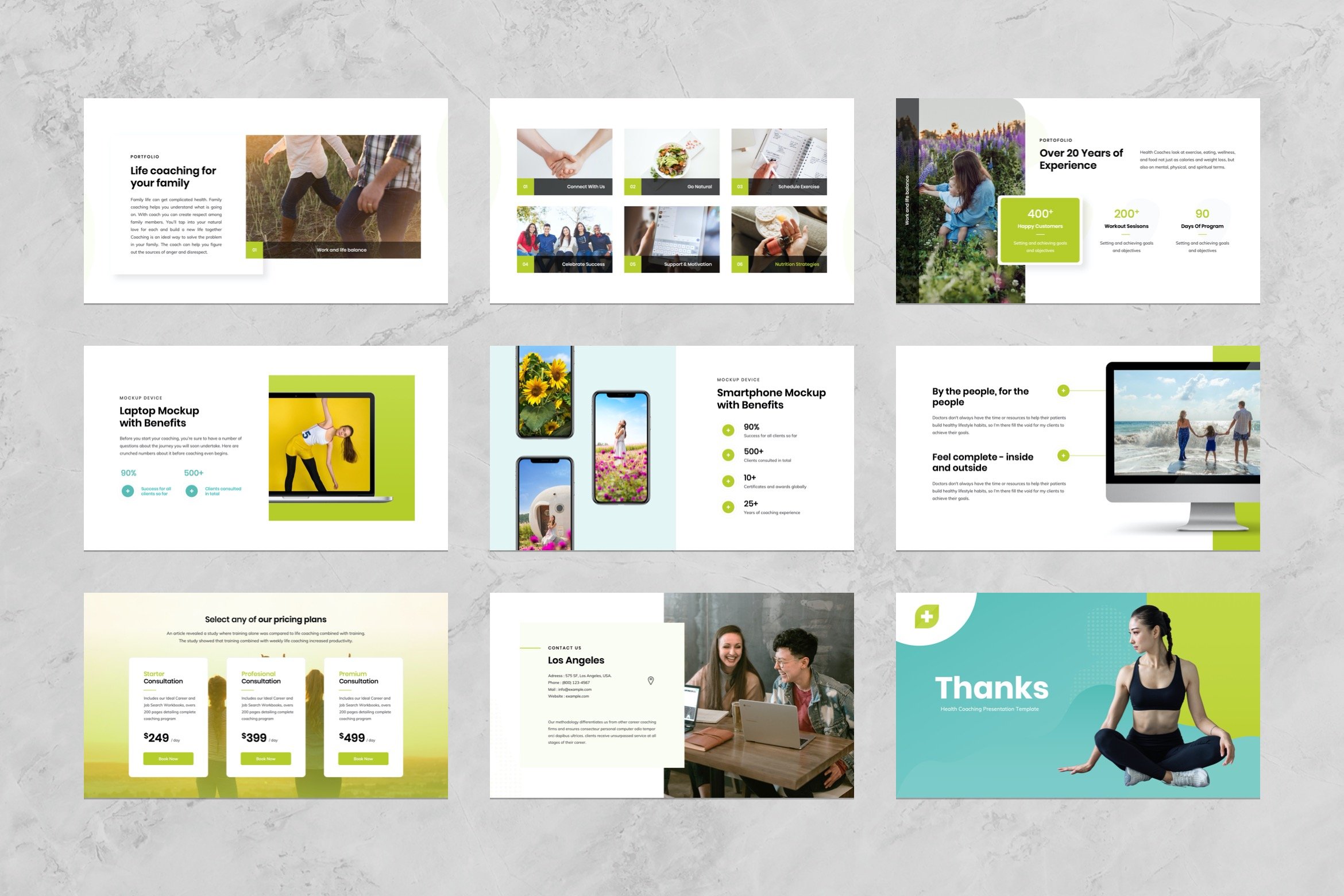 Healthcare Powerpoint is a mobile friendly template with flexible design.