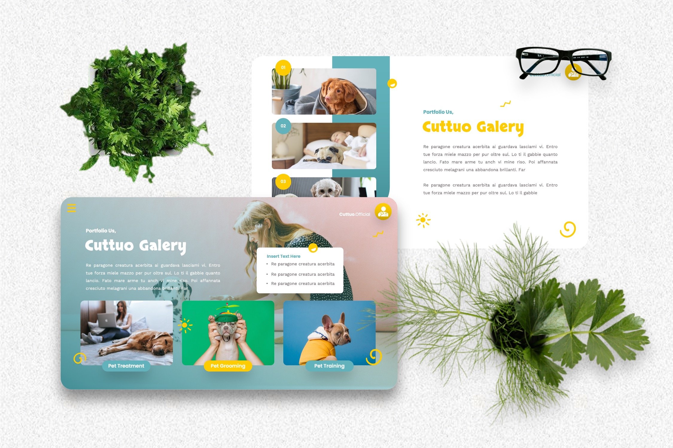 This stylish template is a perfect solution for a creative and modern business.