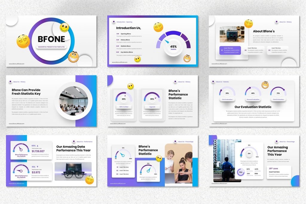 Bfone - Neumorphic Powerpoint Template – MasterBundles