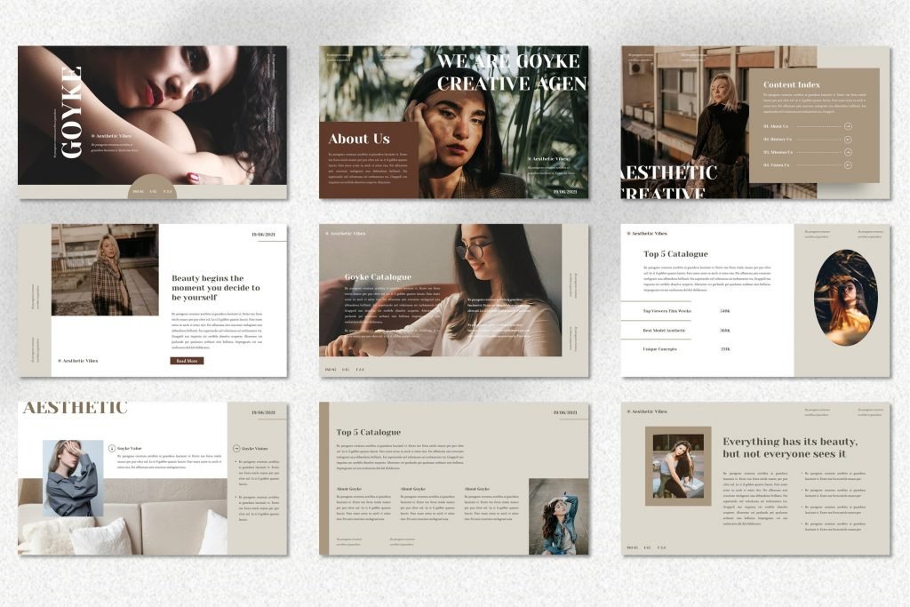 Goyke - Aesthetic Keynote Template – MasterBundles