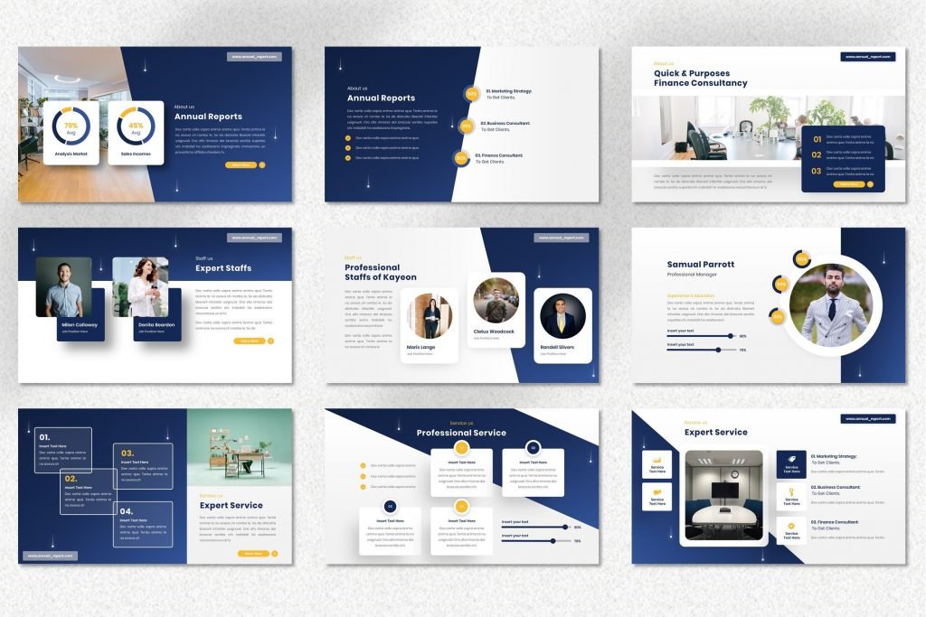 Kayeon - Annual Report Powerpoint – MasterBundles