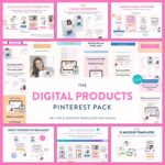 Digital Products Pinterest Templates main cover.