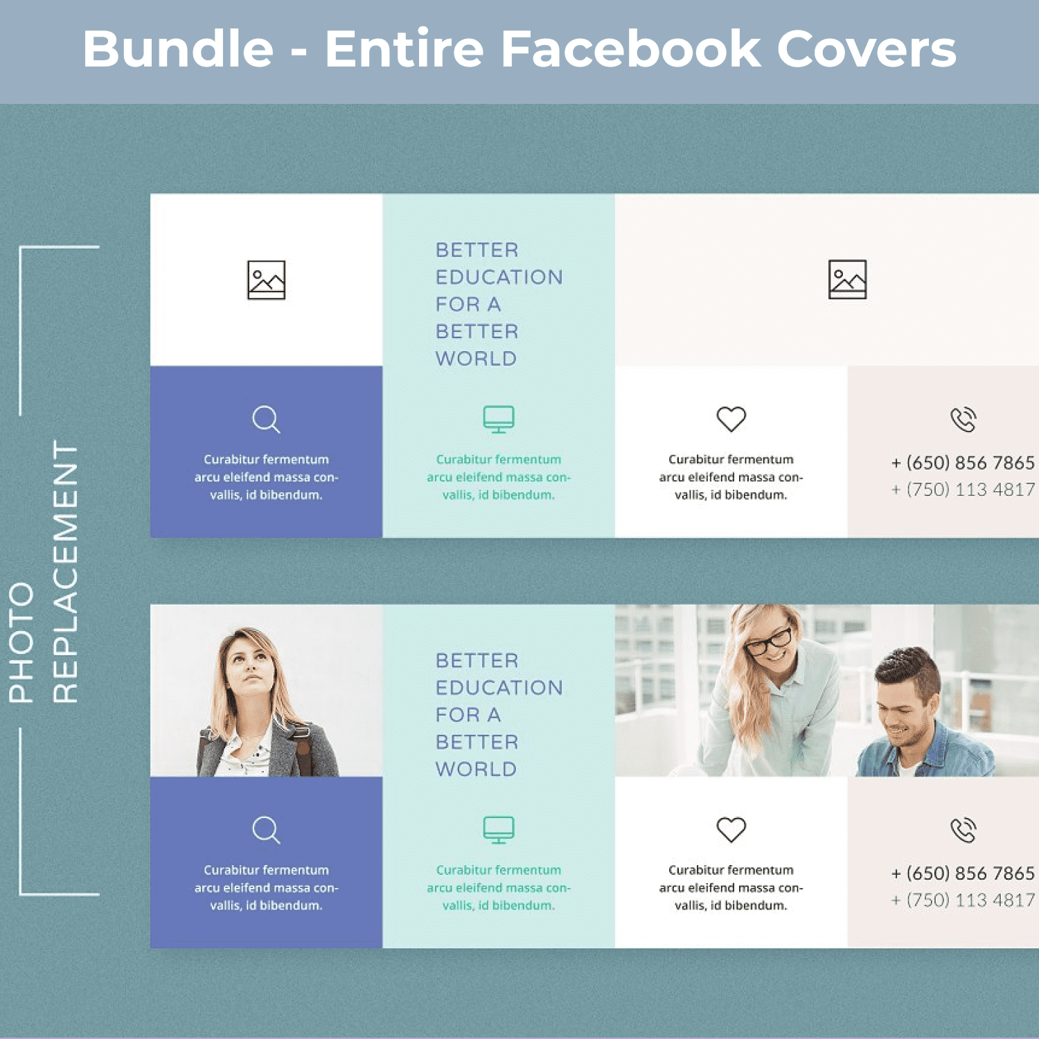 Bundle - Entire Facebook Covers cover image.