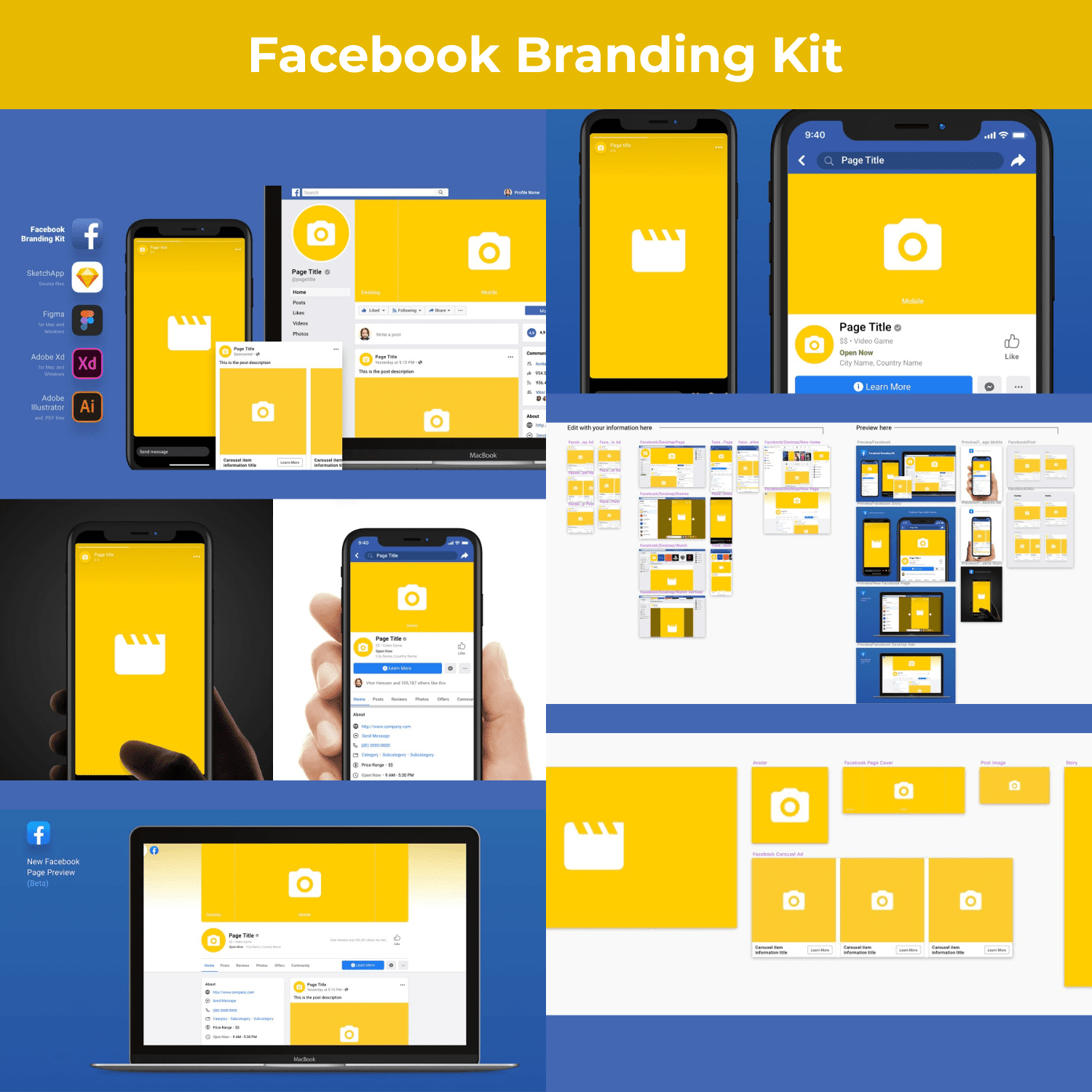 Facebook Branding Kit main cover.