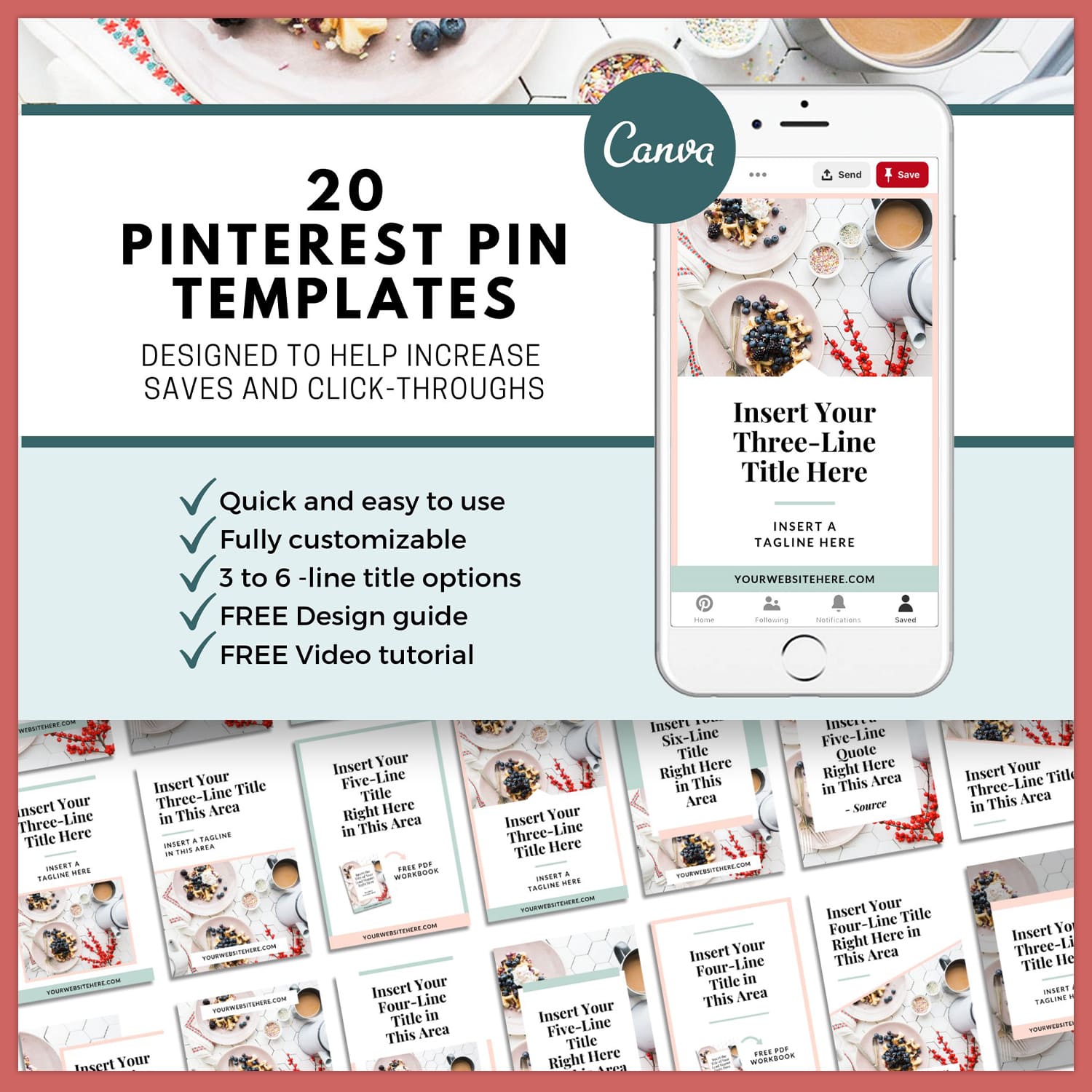 Pinterest Pin Template Canva cover image.