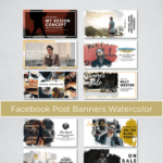 Facebook Post Banners Watercolor main cover.