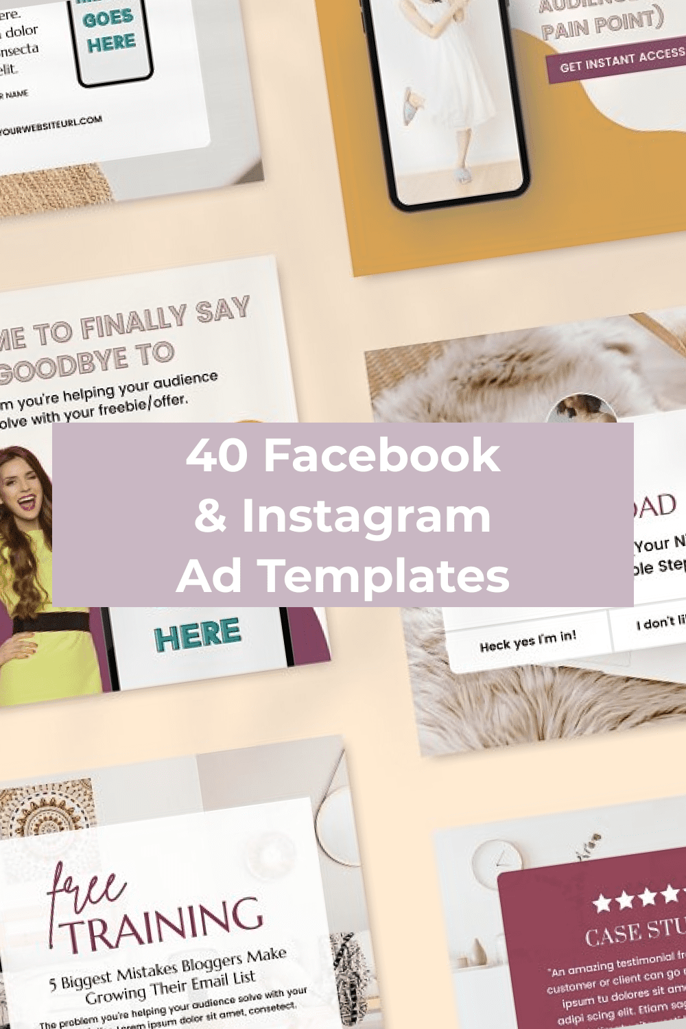 Use this template for your social media ads.