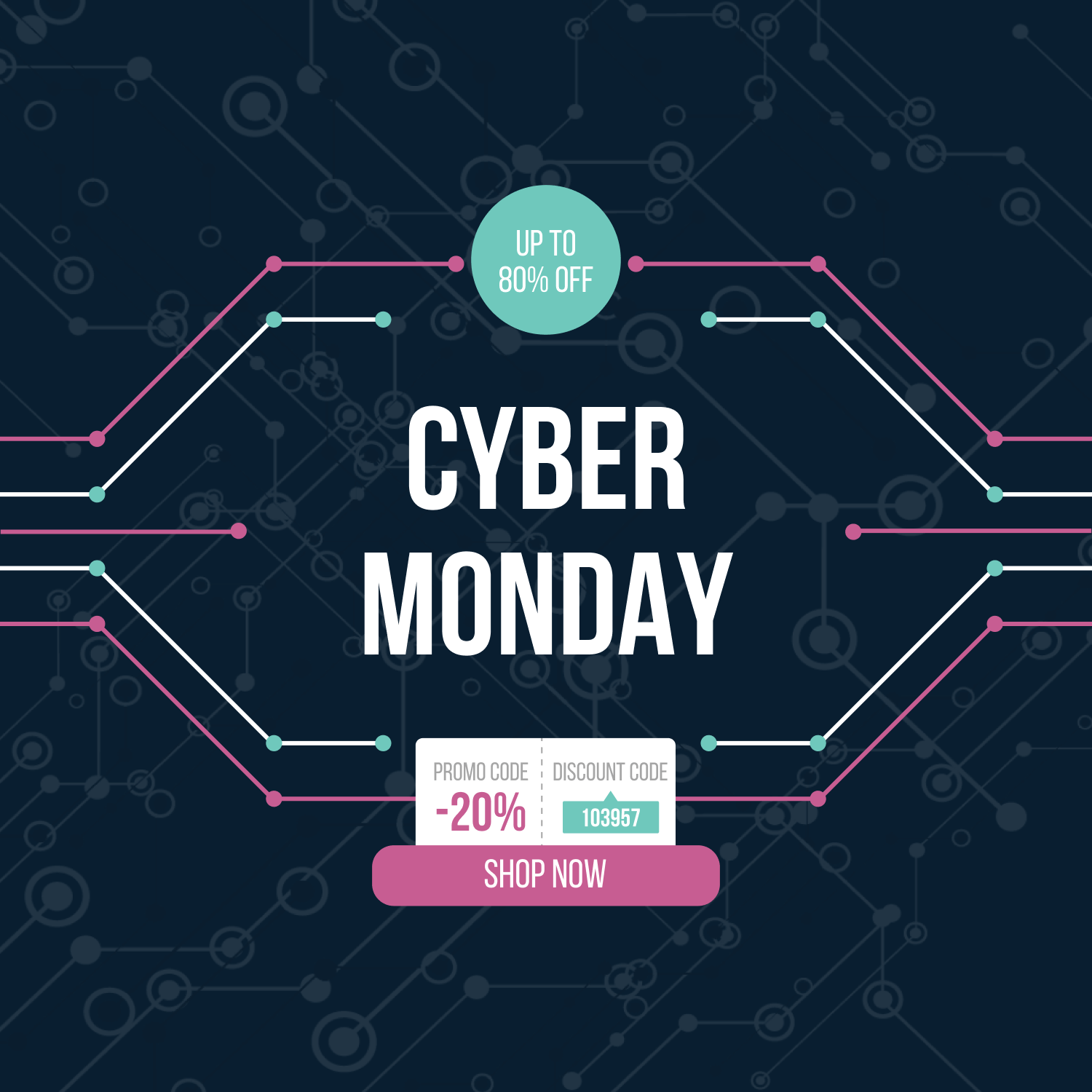 Creative Cyber Monday Free Banner cover image.