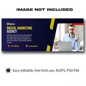 Facebook Cover Photo, Digital Marketing Agency Template.