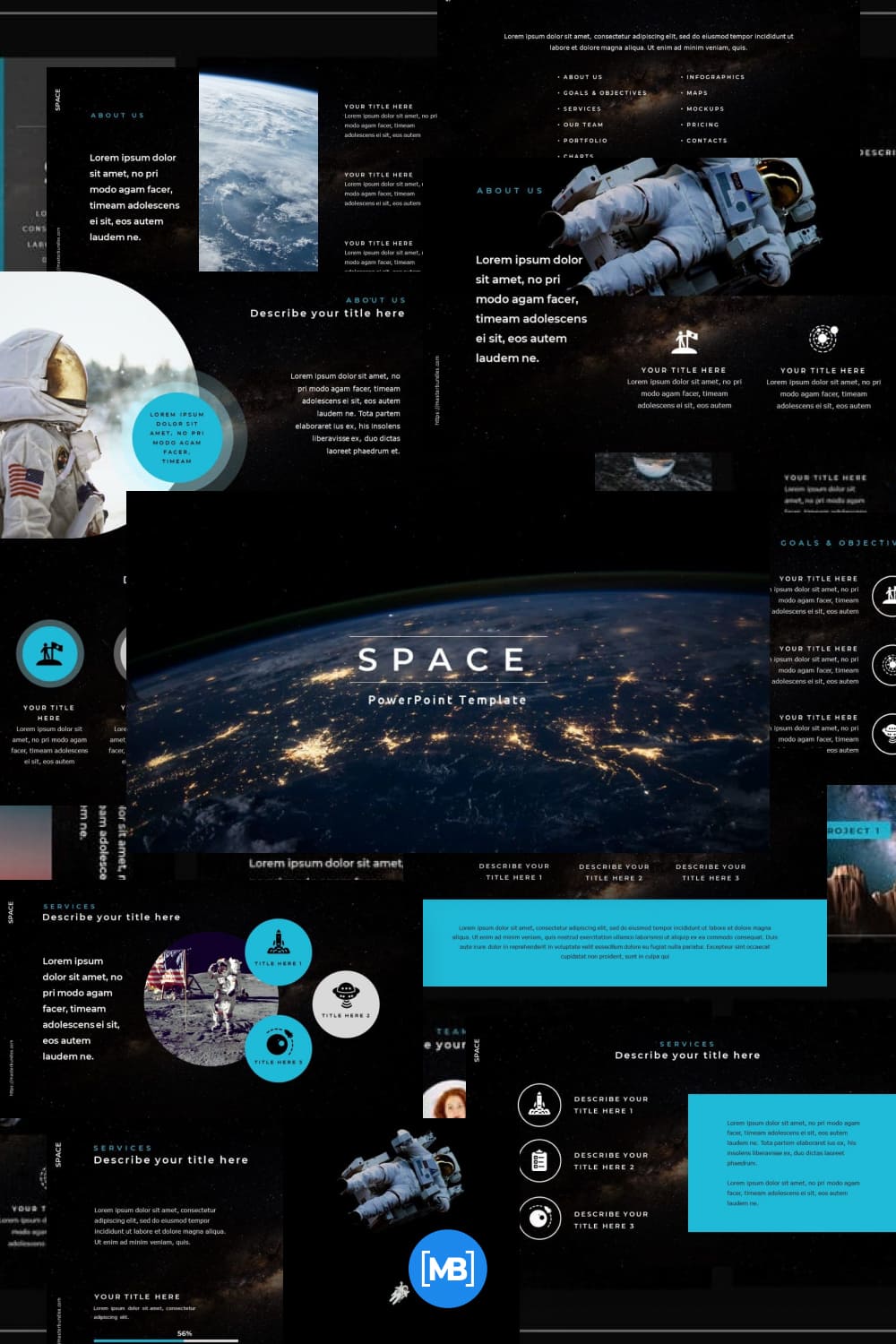 Space powerpoint template.