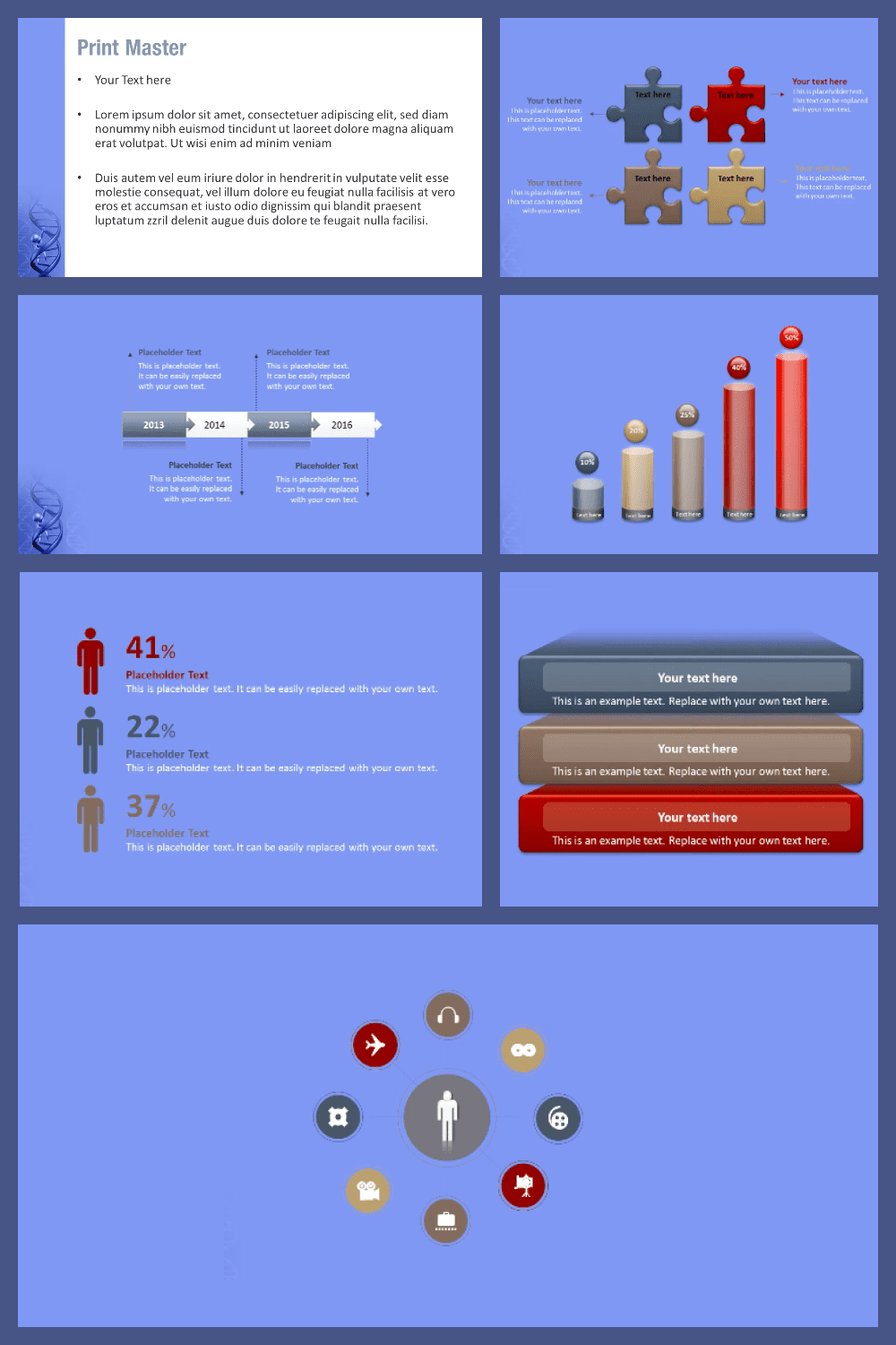 Baby DNA powerpoint template.