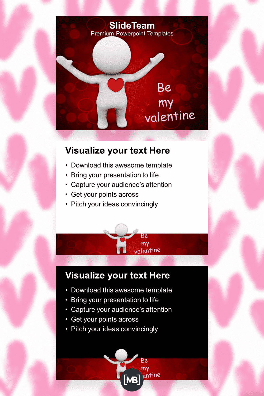 Be my valentine symbol of love powerpoint templates.