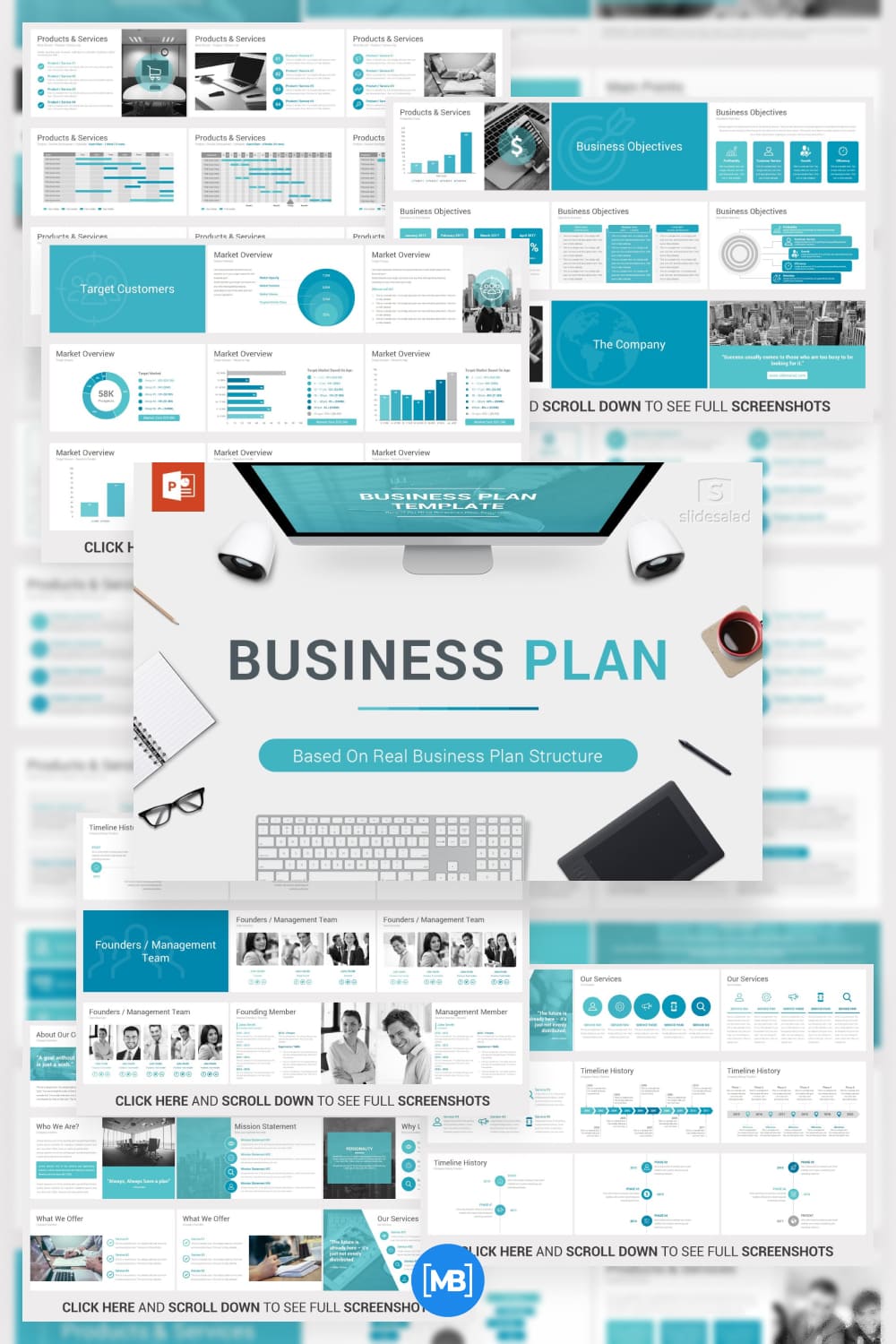 Business Plan powerpoint template.