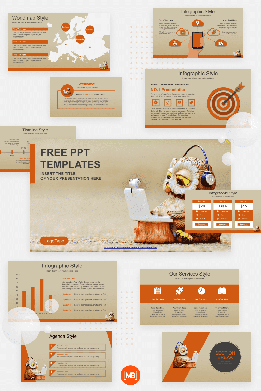 Computer education concept free powerpoint template.