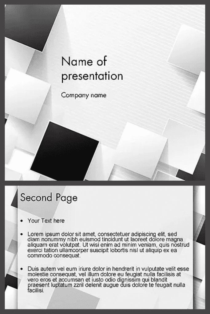 10+ Best Black and White Powerpoint Templates for 2021
