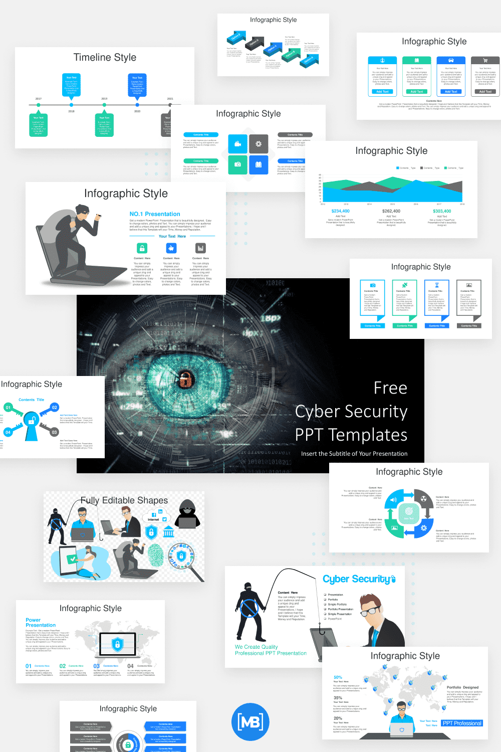 Cyber security powerpoint templates.