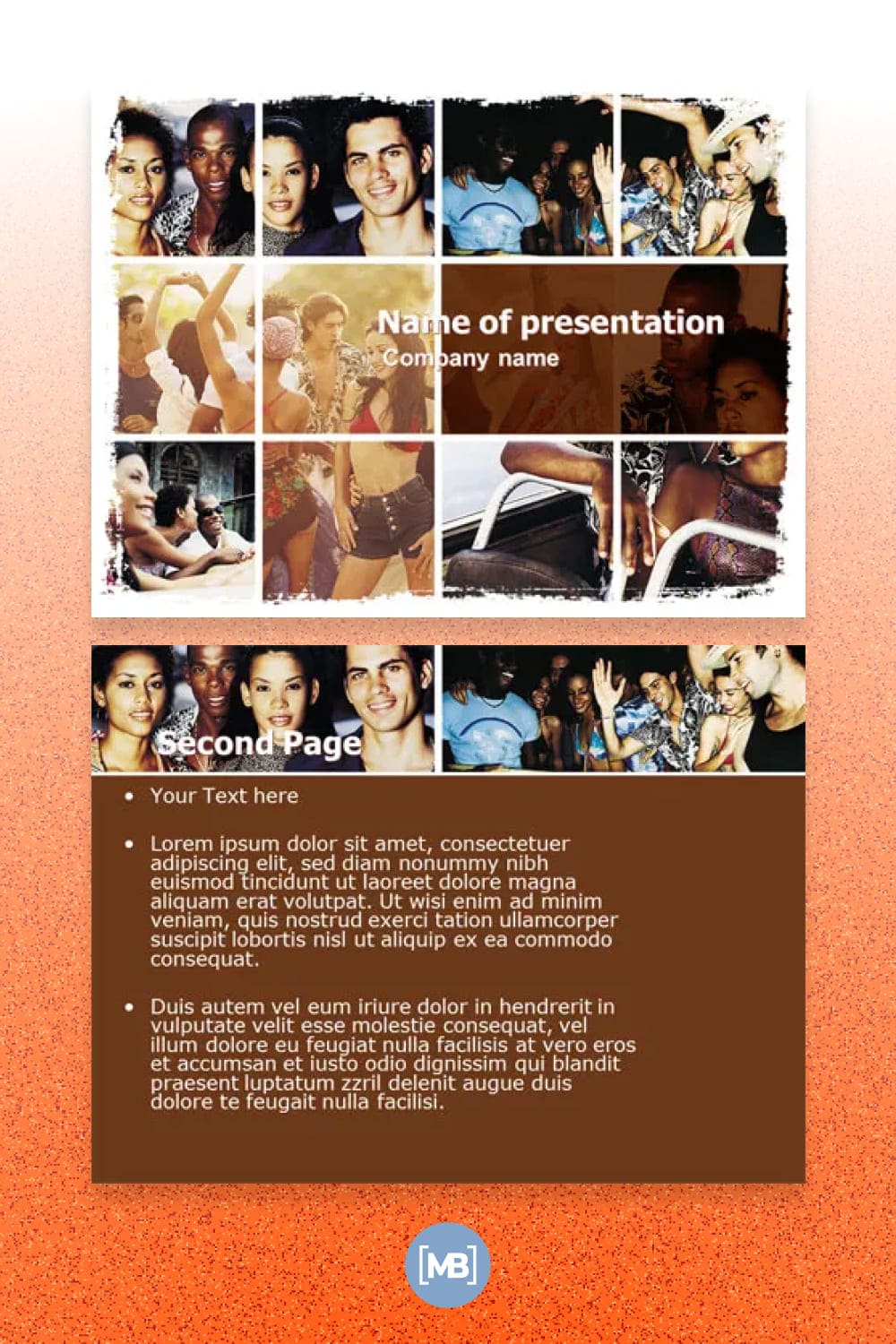 Latin american music powerpoint template.