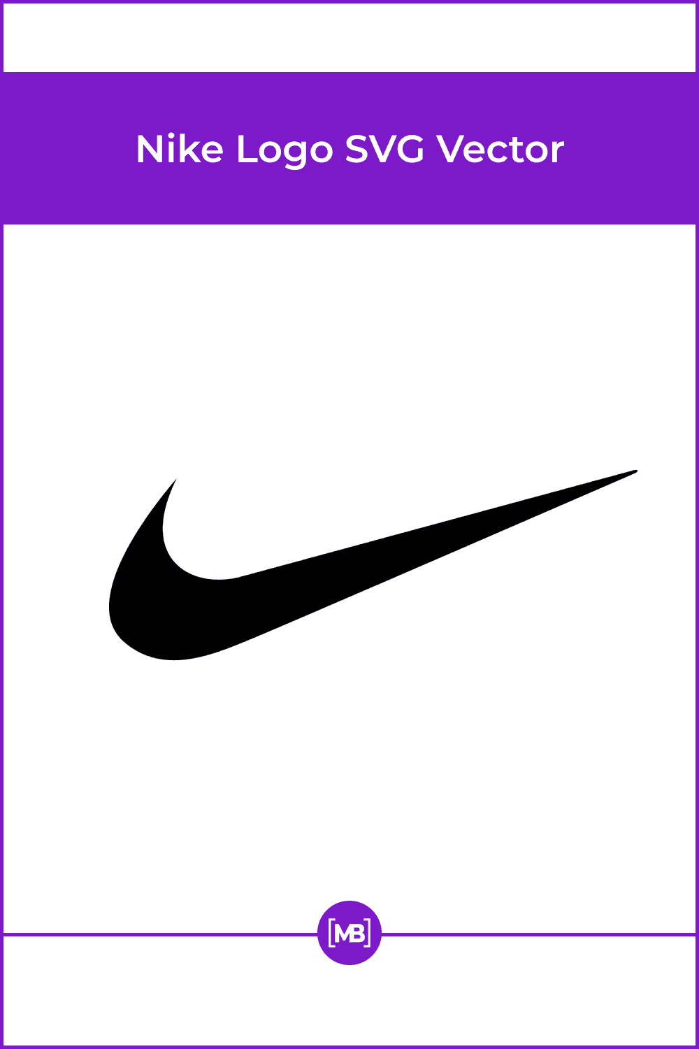 Nike logo SVG vector.