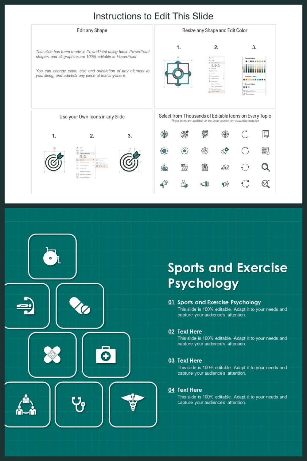 Sports and exercise psychology powerpoint template.