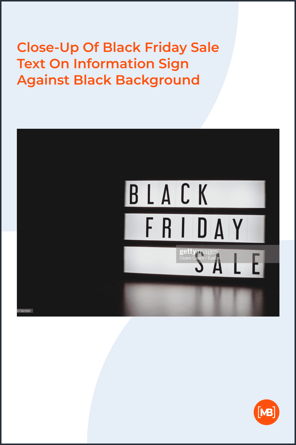 Close-Up of Black Friday sale text on information sign against black background.