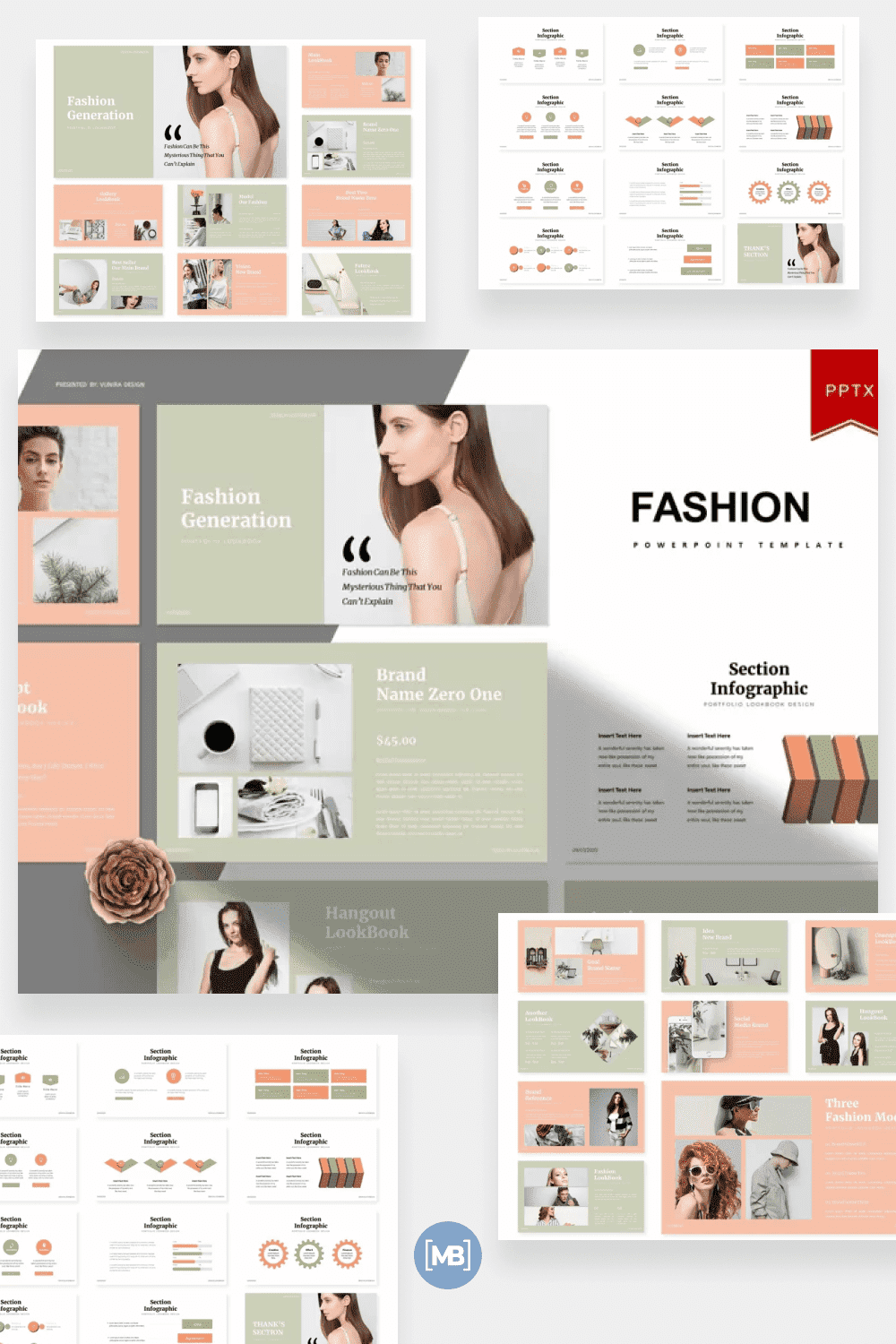 Fashion generation - PowerPoint template.