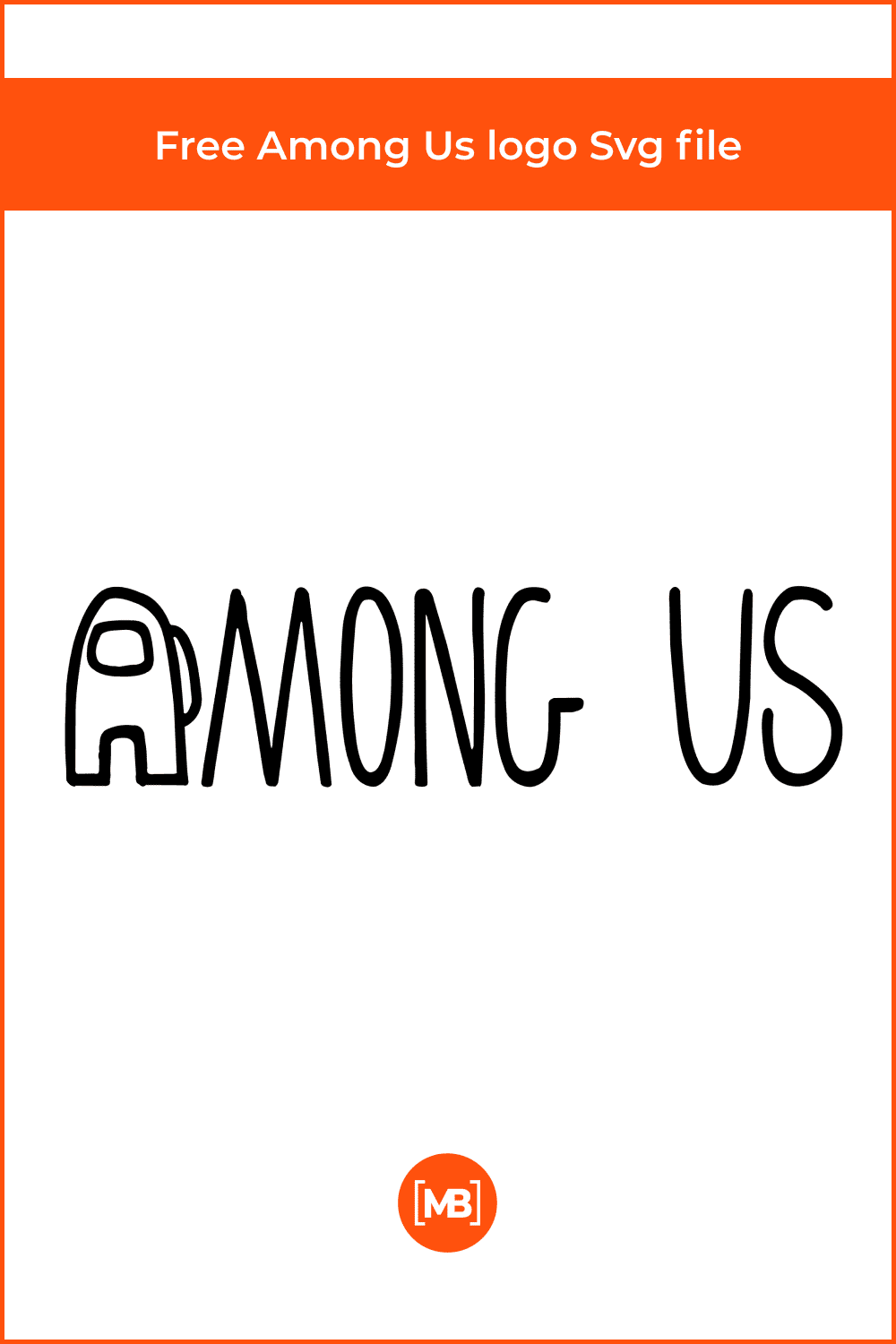 Free Among Us logo Svg file.