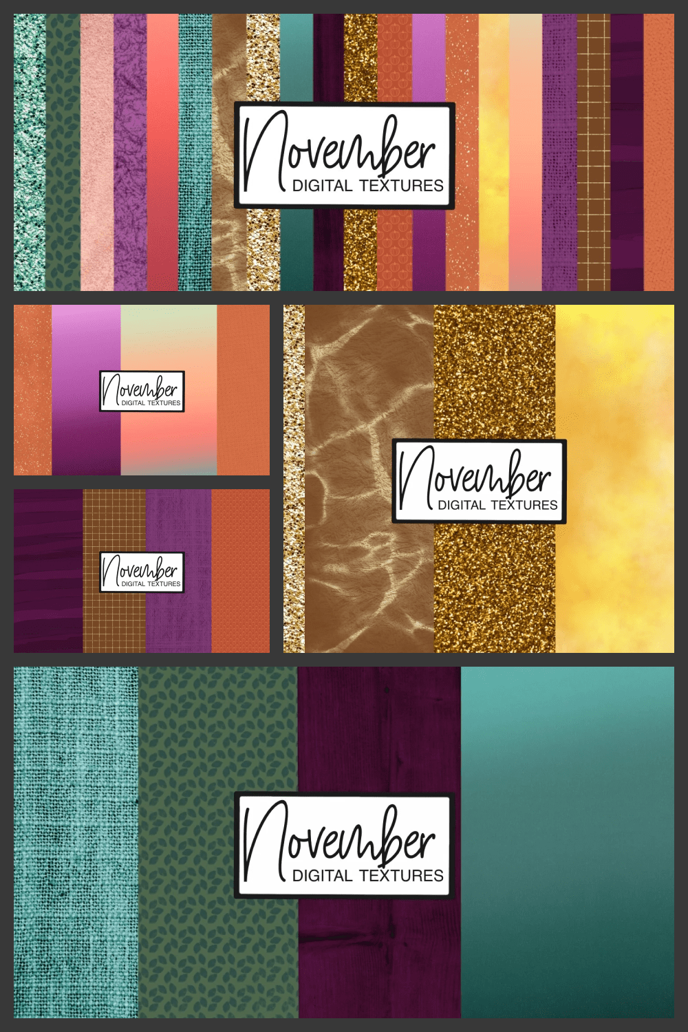 November textures. Autumn digital textures.