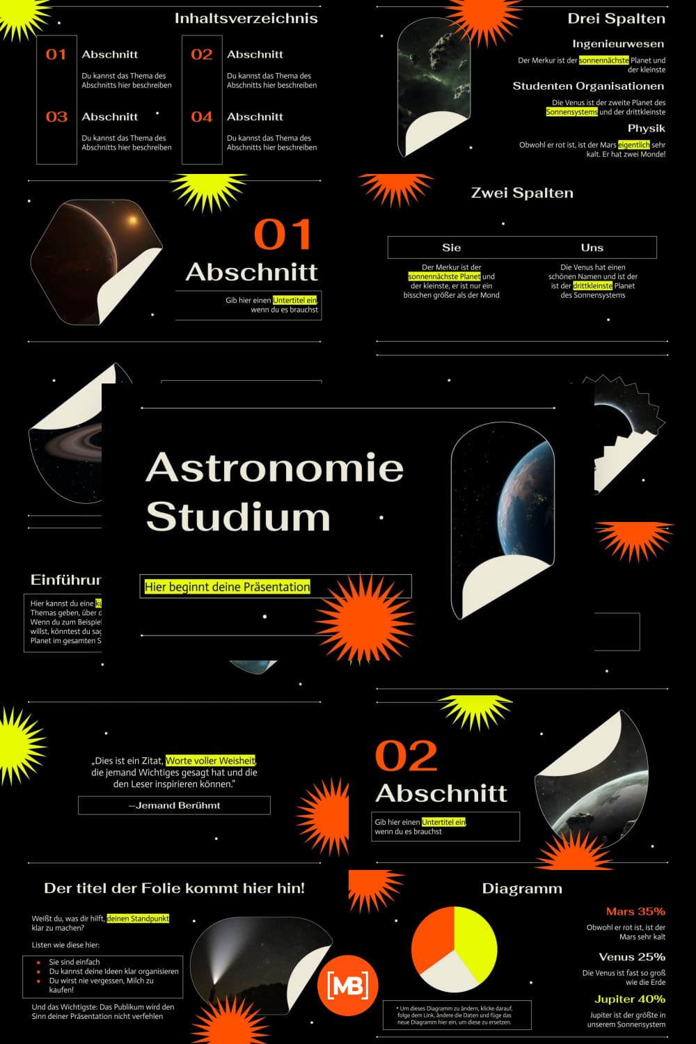 Astronomie studium.