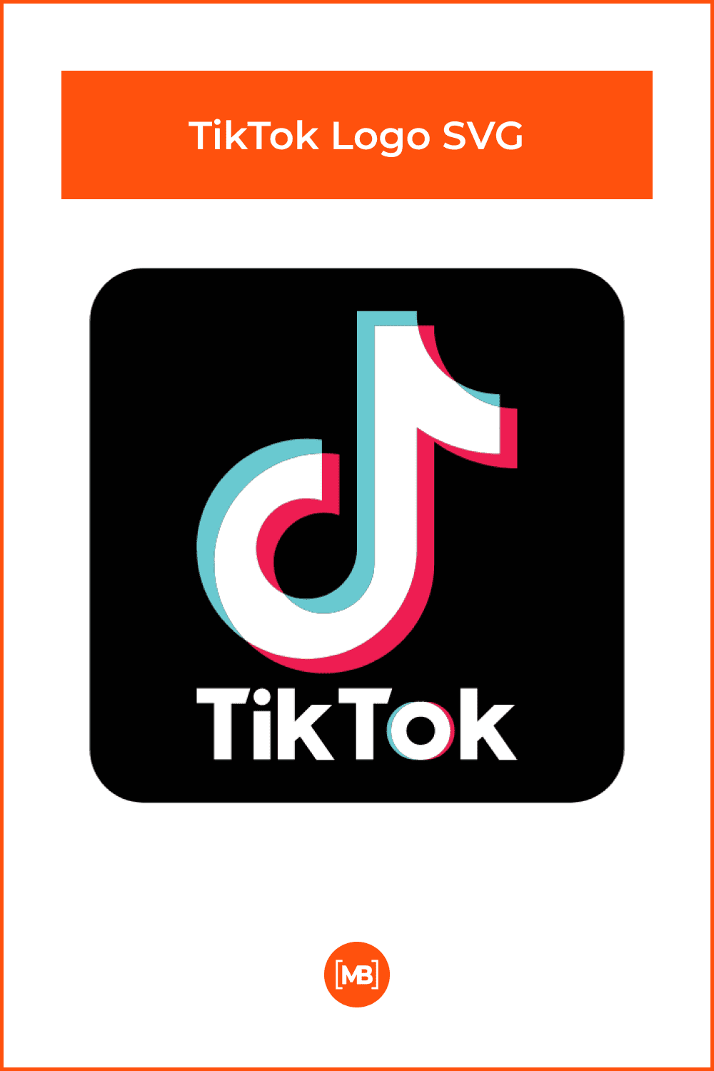 TikTok Logo SVG.
