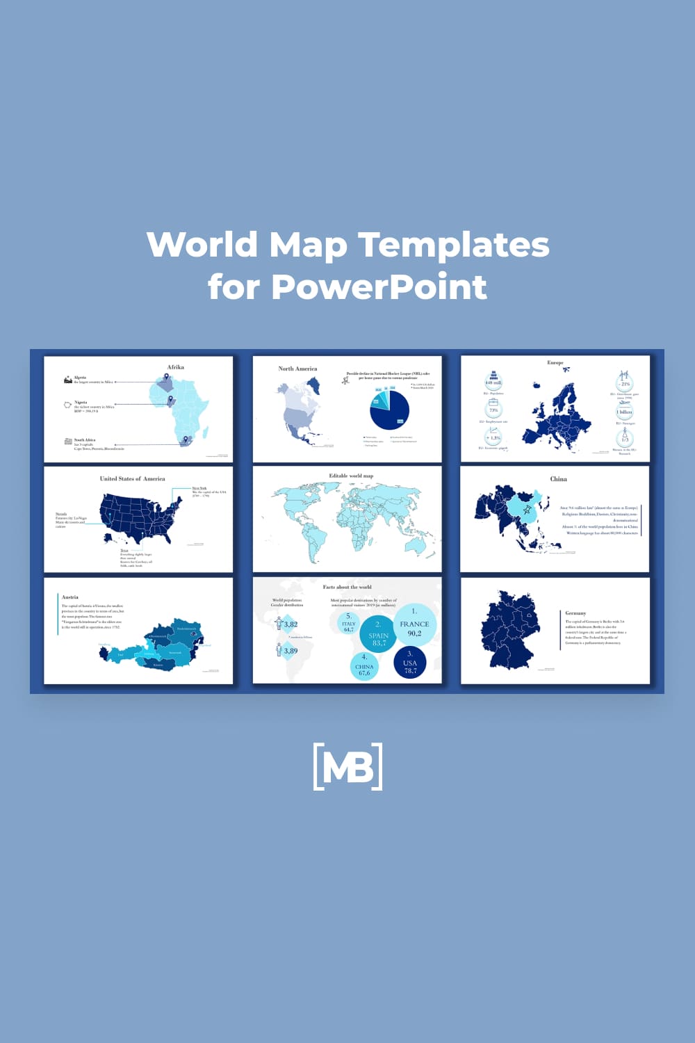 World Map Templates for powerpoint.