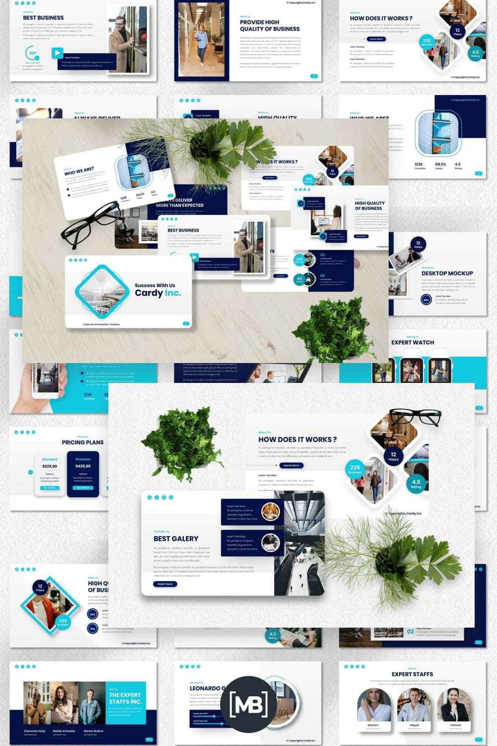 Cardy - corporate powerpoint templates.