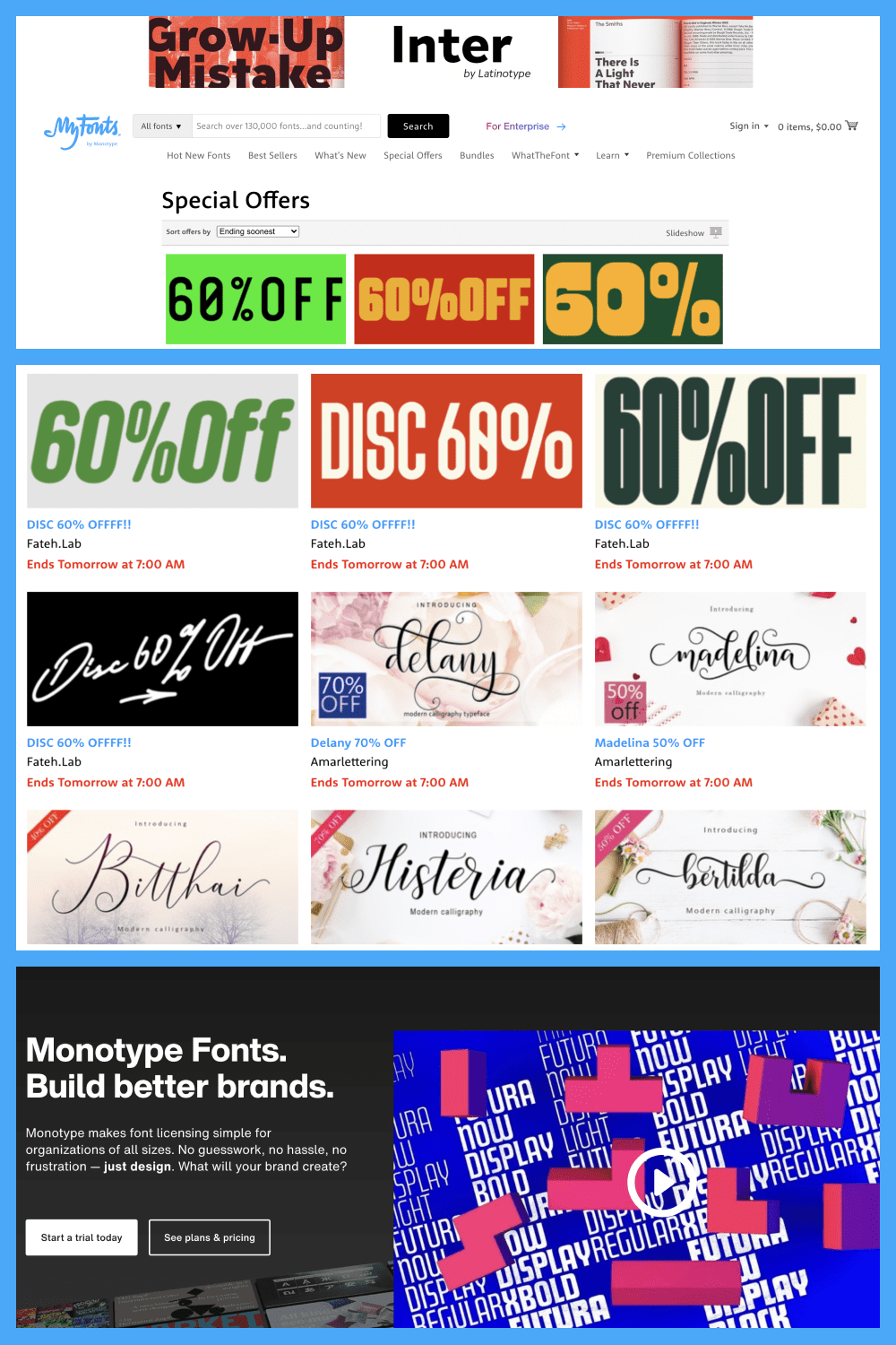 MyFonts – best sellers and special offers – 20-80% off.
