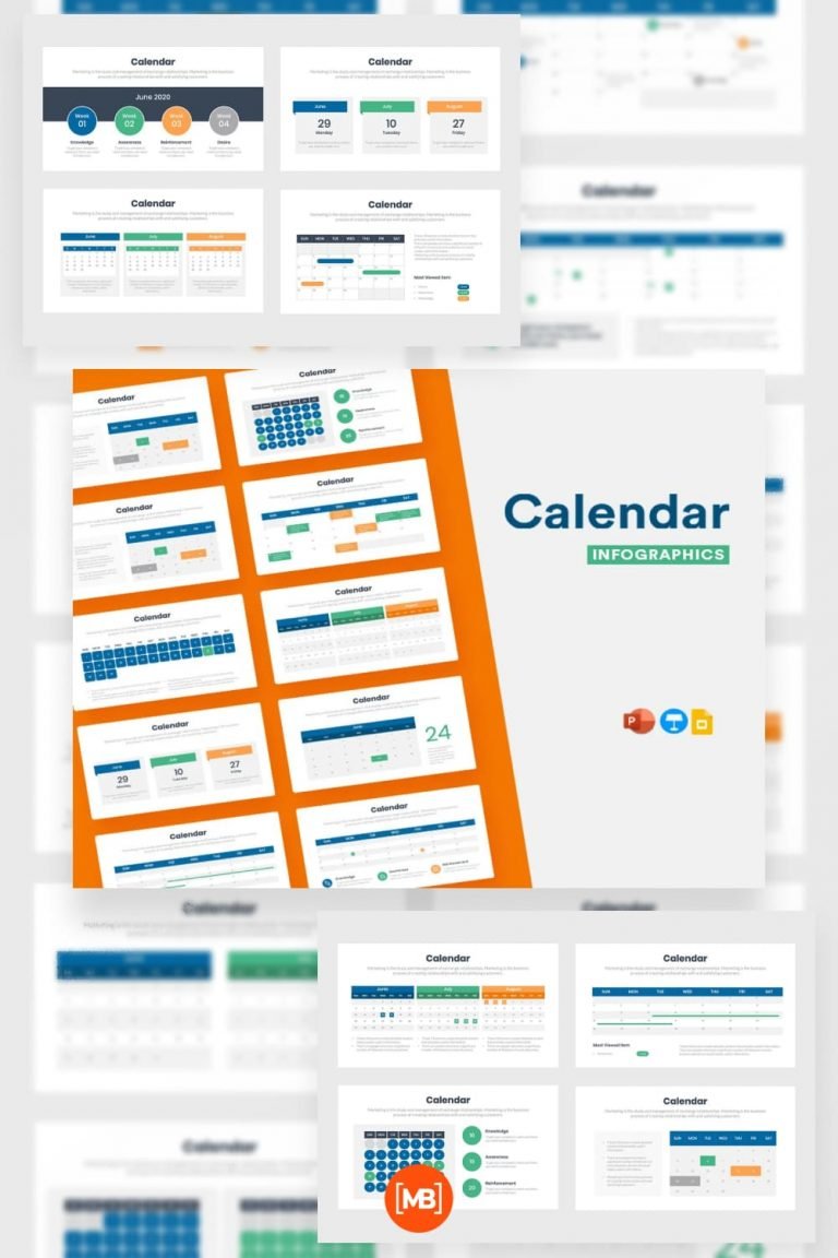 40+ PowerPoint Calendar Templates for 2021 MasterBundles