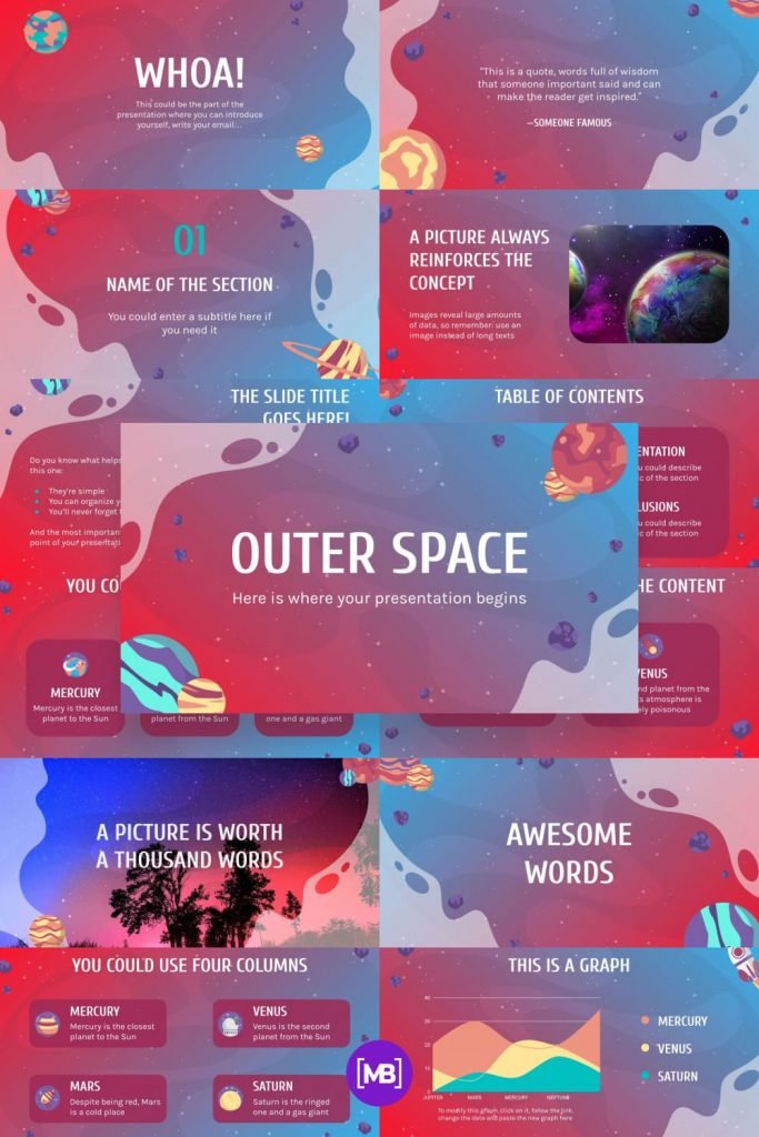 20+ Best Space Themed PowerPoint Templates: Free and Premium