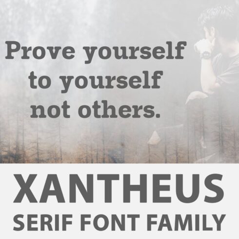 Xantheus Serif Font Family main cover.