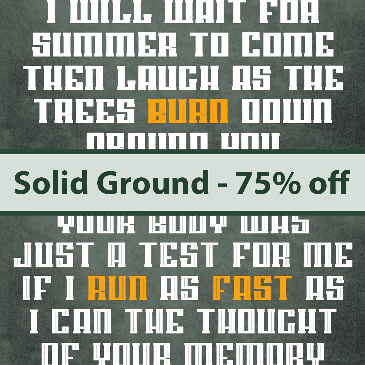 Solid Ground - 75% off cover image.