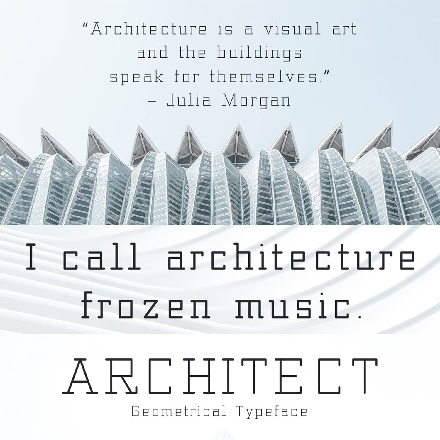 Architect - Geometrical Typeface cover image.