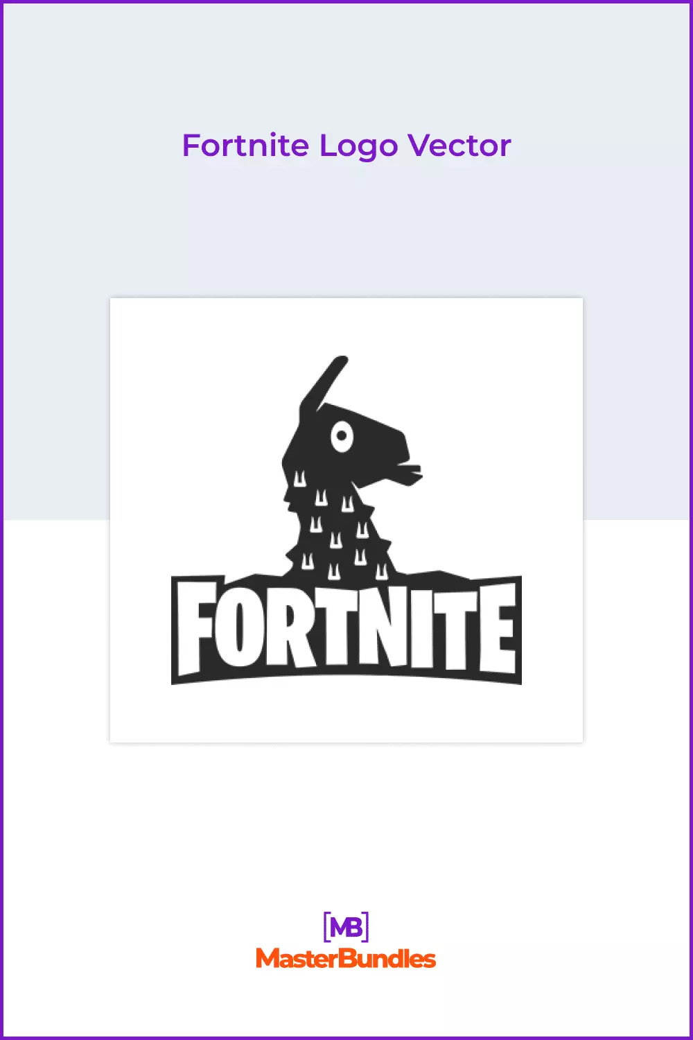 Fortnite logo vector.