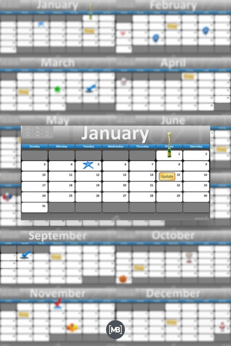 40+ PowerPoint Calendar Templates for 2021 - MasterBundles